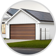 a home with solar and battery storage